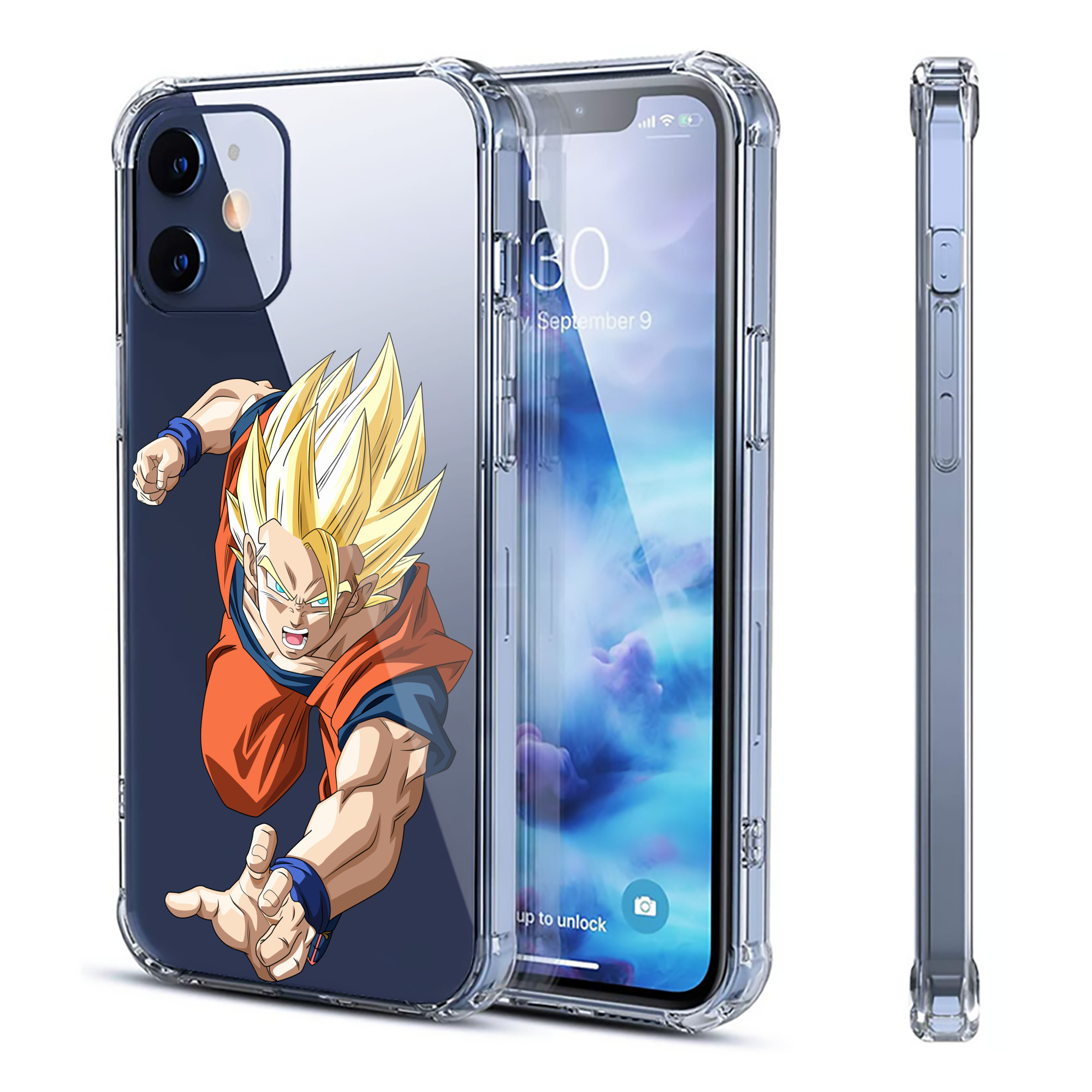 （画像用） ドラゴンボール 孫 悟飯（そんごはん）DRAGON BALL Son Gohan 【iPhone 12シリーズ対応】透明スマホケース（クリアソフトケース）